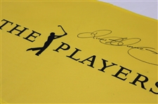 Rory McIlroy Signed The Players Championship Embroidered Yellow Flag JSA ALOA