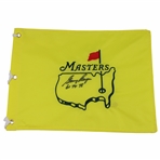 Gary Player Signed Masters Undated Embroidered Flag w/Dates Won JSA ALOA