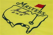 Gary Player Signed Masters Undated Embroidered Flag w/Dates Won JSA ALOA