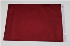 Justin Rose Signed 2013 US Open at Merion Red Screen Flag JSA COA