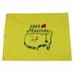 Dustin Johnson Signed 2020 Masters Tournament Embroidered Flag JSA ALOA