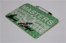 Gary Player Signed 1978 Masters Tournament SERIES Badge #28111 JSA ALOA