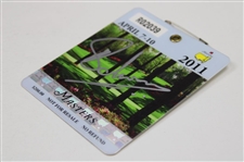 Charl Schwartzel Signed 2011 Masters Tournament SERIES Badge #R02039 JSA ALOA