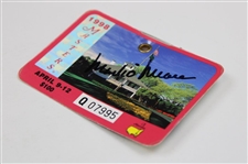Mark O' Meara Signed 1998 Masters Tournament SERIES Badge #Q07995 JSA ALOA