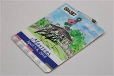 Patrick Reed Signed 2018 Masters Tournament SERIES Badge #Q04387 JSA ALOA