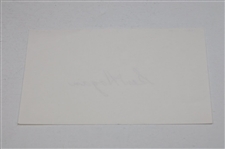 Ben Hogan Signed 3x5 Index Card JSA ALOA