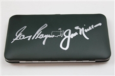 Jack Nicklaus & Gary Player Dual Signed 2001 Masters Gift w/Player Signed Gift Card JSA ALOA