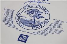 Champion Jack Nicklaus Signed 1967 Bing Crosby National Pro-Am Tournament Plate JSA ALOA