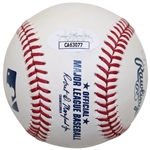 Gary Player Signed MLB Baseball w/HoF 74, 3x Masters, 65 US Open, 3x British Open, 2x PGA Inscr. JSA #CA63077 