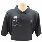Gary Player Signed Black Knight Logo Under Armour Black Polo Shirt - Unworn