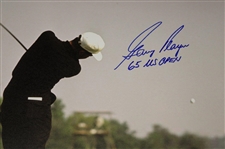 Gary Player Signed 1965 US Open Fairway Approach Image on 24x23 Canvas w/'65 US Open' JSA ALOA