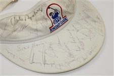 Suncoast Classic Visor Signed By 30 Senior Tour Players w/Elder, Bob Rosburg, Gary Player & more JSA ALOA