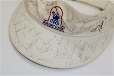 Suncoast Classic Visor Signed By 30 Senior Tour Players w/Elder, Bob Rosburg, Gary Player & more JSA ALOA