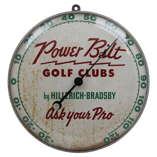 Classic Power Bilt Golf Clubs by Hillerich-Bradbsy Ask Your Pro Thermometer