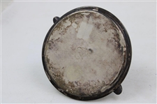 Silver Plated 1920's Era Golferin the Center Ashtray by The Wilcox International Silver Co.