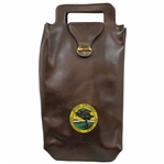 Vintage Bing Crosby National Pro-Am Tournament Brown Leather Shoe Bag