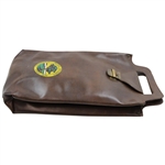 Vintage Bing Crosby National Pro-Am Tournament Brown Leather Shoe Bag