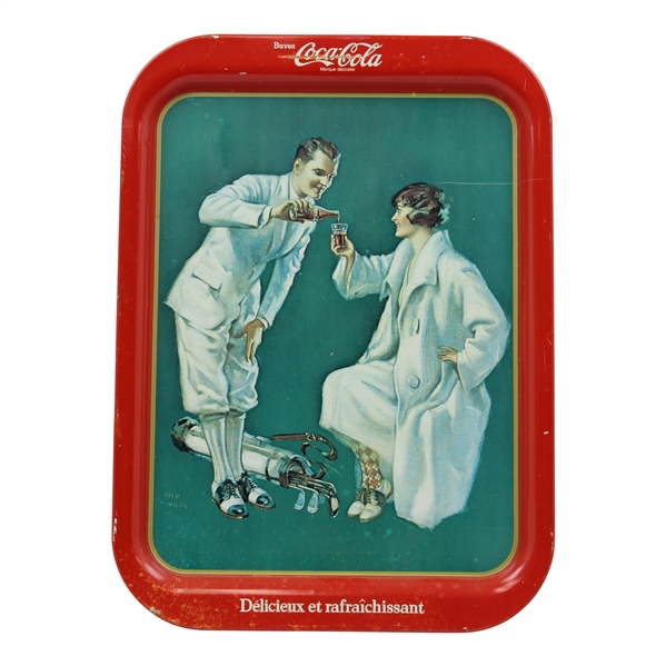 1973 Coca-Cola Golf Tray Commemorating Original 