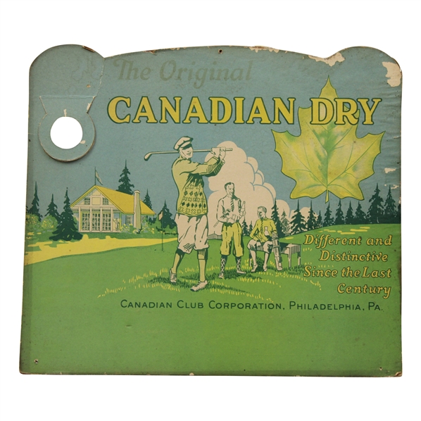 c.1910-1925 The Original Canadian Dry Colorful Golf Themed Advertising by Canadian Club Corp.