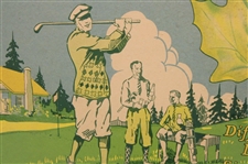 c.1910-1925 'The Original' Canadian Dry Colorful Golf Themed Advertising by Canadian Club Corp.