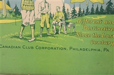 c.1910-1925 'The Original' Canadian Dry Colorful Golf Themed Advertising by Canadian Club Corp.