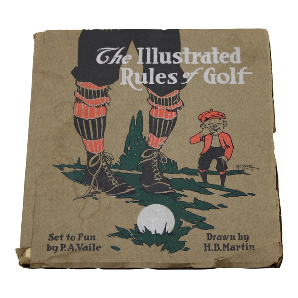 1919 The Illustrated Rules of Golf by P. A. Vail (Author) & H. B. Martin (Illustrator)