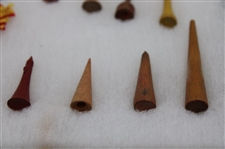 Eighteen (18) Various Classic & Vintage Golf Tees in Protective Display
