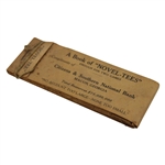 Original Book of Vintage Paper 'Novel-Tees' Booklet Given to Citizens & Southern National Bank Customers 
