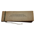Original Book of Vintage Paper 'Novel-Tees' Booklet Given to Citizens & Southern National Bank Customers 