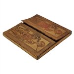 Pair of c.1900 Era 'The Vardon Grip' Golf Gloves in a Pyrography Golf Box