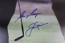 Jack Nicklaus & Gary Player Shaking Hands 1968 Open Championship 16x20 Photo JSA #CE33723