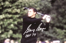 Gary Player Signed Post Swing 16x20 Photo w/'HOF 74' JSA ALOA
