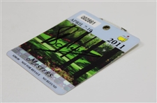 Charl Schwartzel Signed 2011 Masters Tournament SERIES Badge #Q02861 JSA ALOA