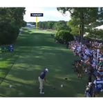 2025 PGA Championship 18th Hole Tournament Used Yardage Sign - Scottie Scheffler Winner