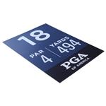 2025 PGA Championship 18th Hole Tournament Used Yardage Sign - Scottie Scheffler Winner