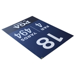 2025 PGA Championship 18th Hole Tournament Used Yardage Sign - Scottie Scheffler Winner