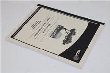 2008 US Open at Torrey Pines Player's Guide & Open Notes Booklet - Tiger Woods Winner