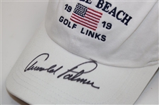 Arnold Palmer Signed Pebble Beach Golf Links '1919' White Hat JSA ALOA