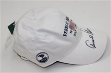 Arnold Palmer Signed Pebble Beach Golf Links '1919' White Hat JSA ALOA