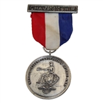 Vintage Metropolitan Association Of The AAU Masters Championship Champions Medal W/ Original Ribbon