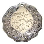 1941 Amherst Cup Sterling Silver Medal Awarded To Ewel Noel Hardy Jr.
