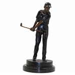 Female Golfer Chipping Bronze Sculpture