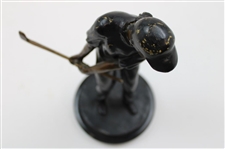 Female Golfer Chipping Bronze Sculpture