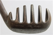Brown's Patent 'Thistle' Montrose N.B. Rake/Water Iron - Rare 1st of Four Brown Rake Irons