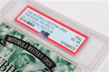 1999 Motorola Western Open - Full Tiger Woods - PGA Win #10 PSA 4 VG-EX