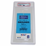 2000 Bell Canadian Open - Full Tiger Woods - PGA Win #24 Bunker Shot Ticket PSA 6 EX