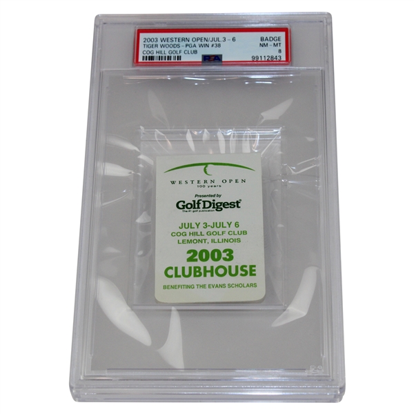 2003 Western Open Championship Badge PSA 8 NM-MT