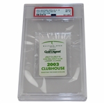 2003 Western Open Championship Badge PSA 8 NM-MT