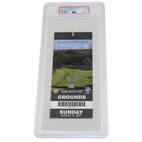 2007 PGA Championship-Full Rnd.4:Tiger Woods - Winner (272) PSA 4 VG-EX