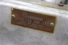 c.1950's Ransomes Ajax MK 12 Green & Hammertone Silver Mower